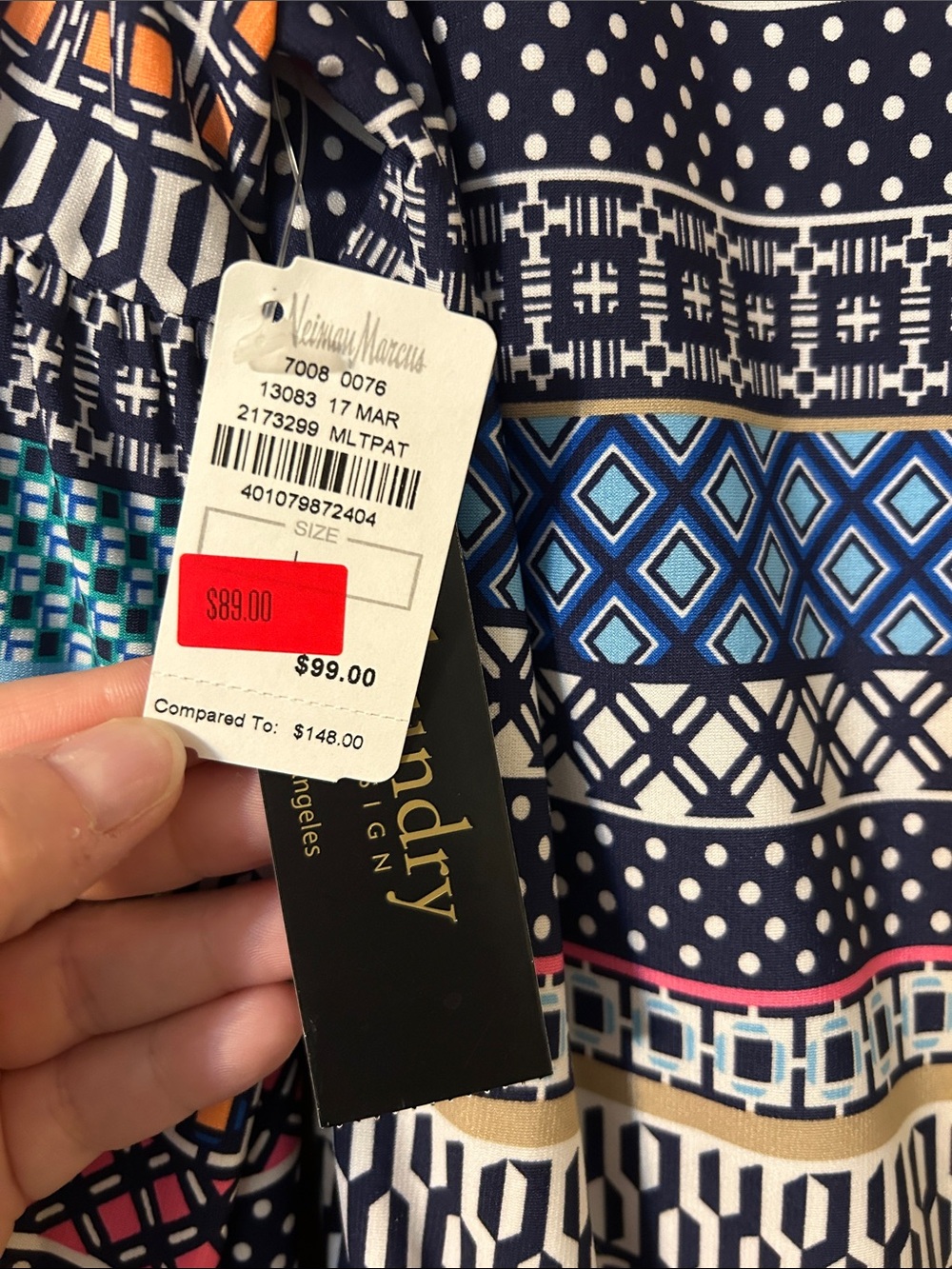 Geometric Multicolor Patterned Romper - Picture 10 of 10